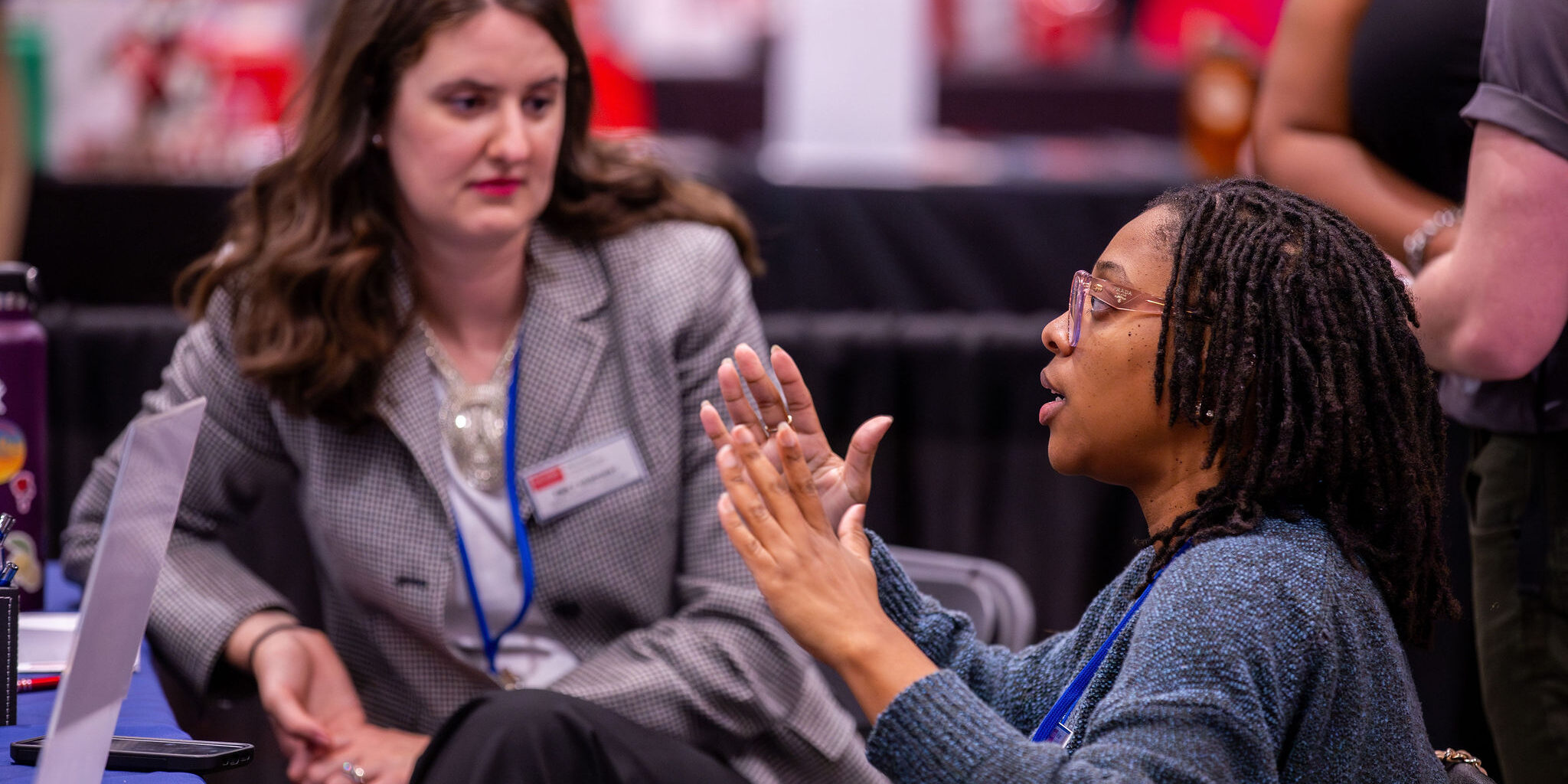 Belk Center for Community College Leadership and Research Marketing Communications and Portraits The Belk Center for Community College Leadership and Research at North Carolina State University was a key resource and led many of the breakout sessions during the North Carolina Community College System Conference held at the Raleigh Convention Center on Monday, Octiber 14, 2024. The center provided their staff and faculty with headshots and a team photo. Additionally, the meeting was documented by photographing the meeting and staging some working/people-in-action images for marketing and communications.